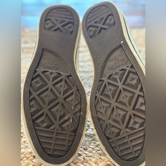 CConverse Chuck‎ Taylor Sz 8 Womens All Star Grey Suede Leather Studded High Top - Picture 5 of 10